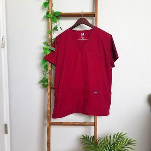 Maroon Dagacci Scrub top, Size Medium
